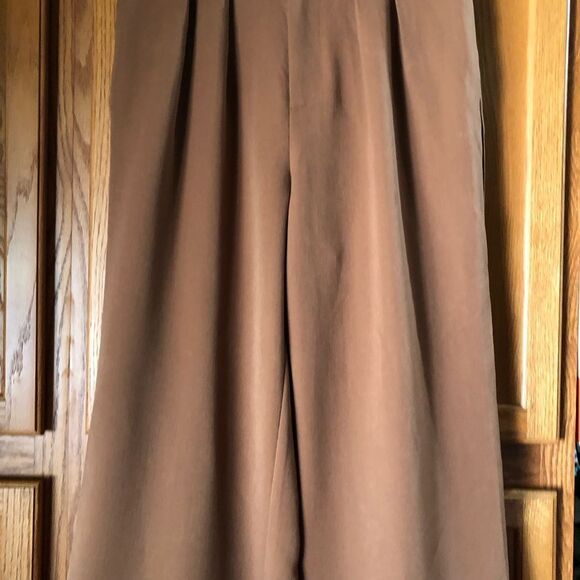 Petite Studio Pleated Wide Leg Pants - L - Picture 4 of 13